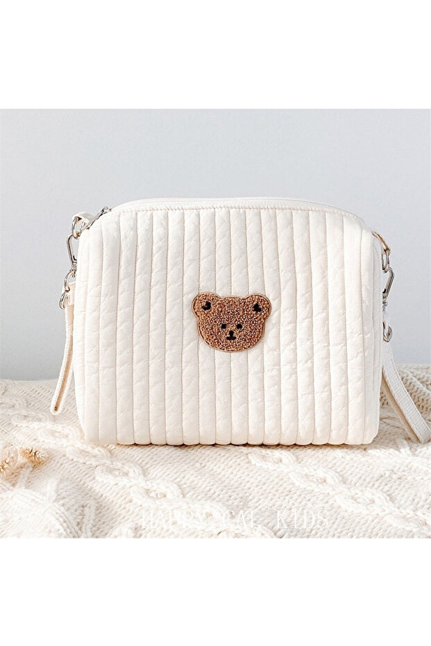 One Bear Cotton Portable Storage Bag Zipper Embroidery Diaper Bag Reusable Nappy Sanitary Pads Organ