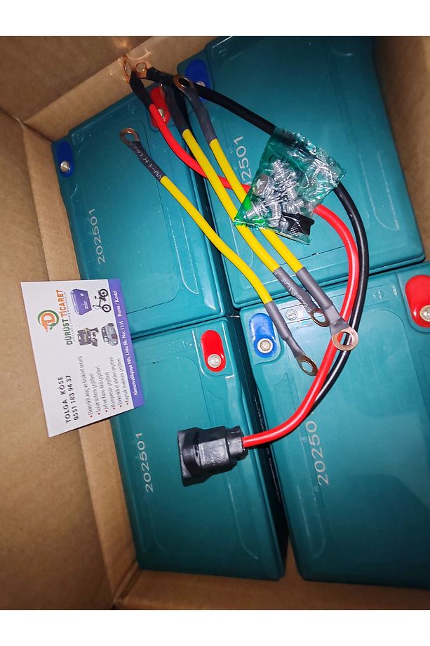 vsm akü seti kablolar dahil 12 volt 14 ah akü 4 adet 2025 yeni tarili - 6