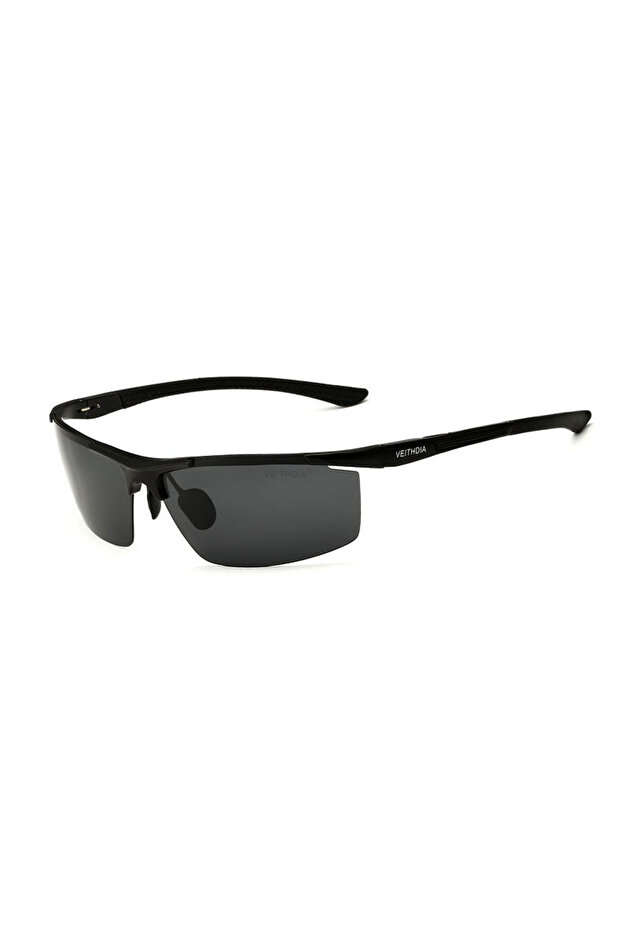 box add cloth black VEITHDIA Aluminum Magnesium Men's Sunglasses Polarized UV400 Coating Mirror Sun