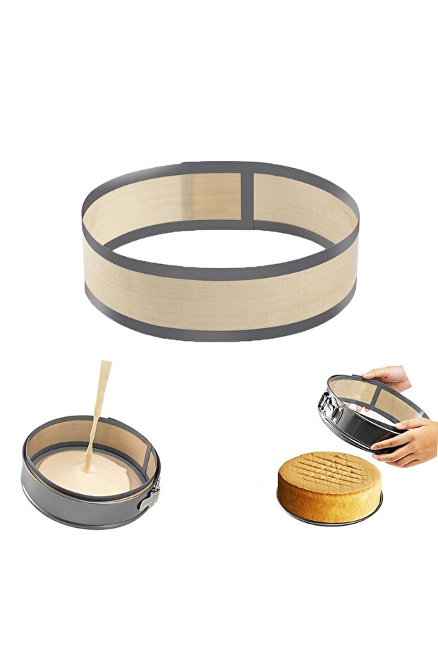 Grey-1pc Silicone Baking Liners, Reusable Baking Dish, Non-Stick Food Safe Silicone Mats, Heat-Resis