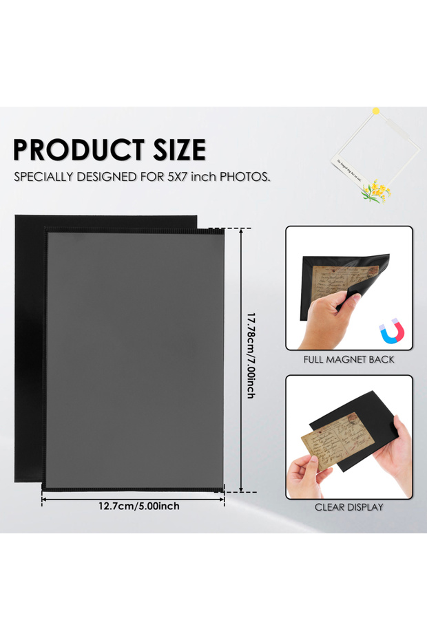 5x7 inch 10pcs 10pcs Magnetic Picture Frames 4"X6",5"X7",8.5"X11"Magnet Photo Frame Pockets/Postcard