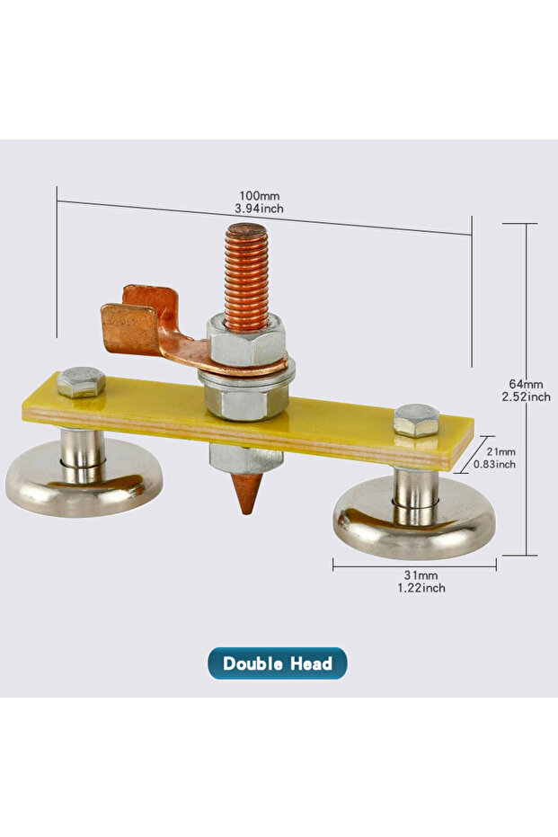 Double Head 1pc Welding Magnet Head Magnetic Welding Ground Clamp Holder Fixture Strong Welder Sheet