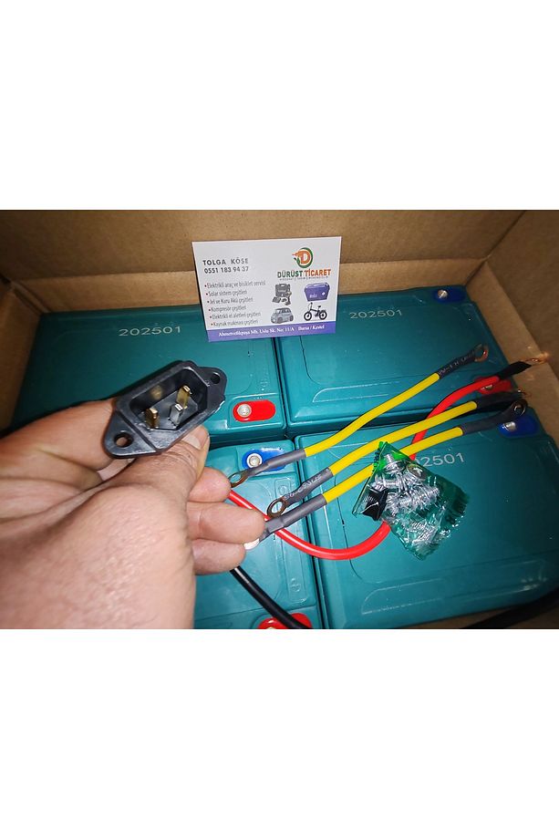 vsm akü seti kablolar dahil 12 volt 14 ah akü 4 adet 2025 yeni tarili - 4