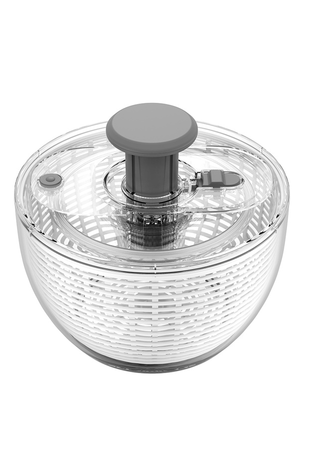 Light Grey LMETJMA 6.3 QT Salad Spinner Large Lettuce Dryer Spinner One-handed Easy Press Large Vege