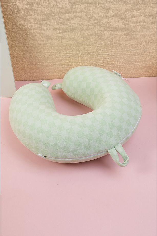 Mozaik Şekillli Memory Foam U Tipi Yastık Yeşil - 3