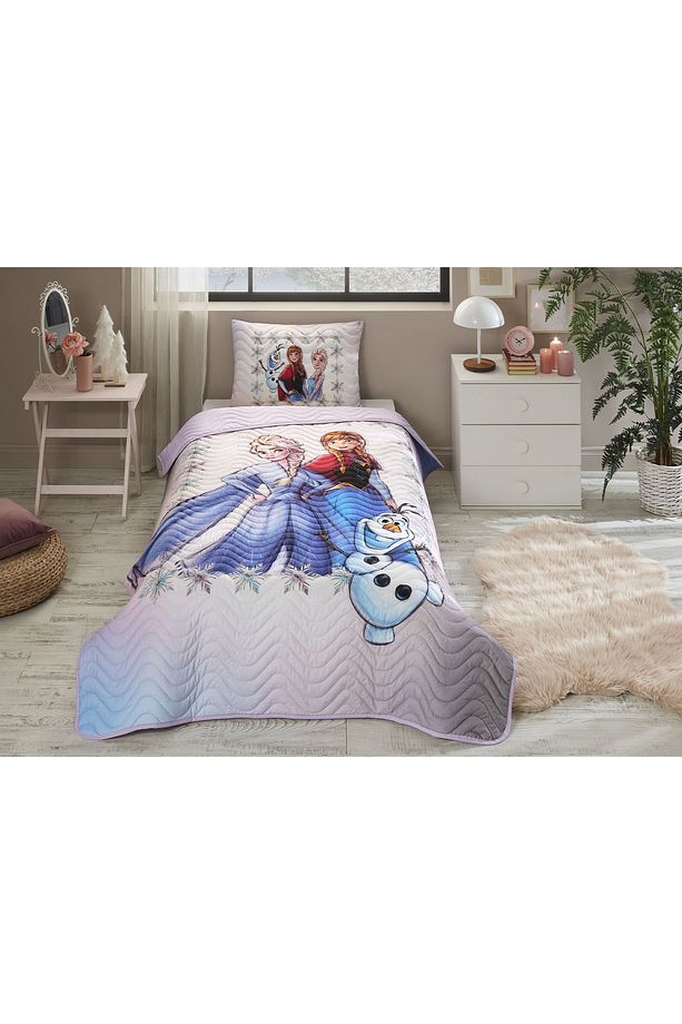 Frozen Frosted Tek Kişilik Disney Lisanslı Çocuk Yatak Örtüsü 160x230 Cm - 3