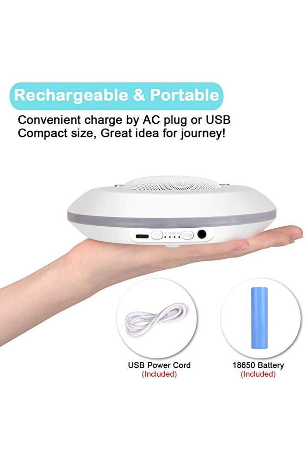 White Noise Machine Baby White Noise Sound Machine Built-in 28 Soothing Sounds 4 Timer & Memory Func - 1