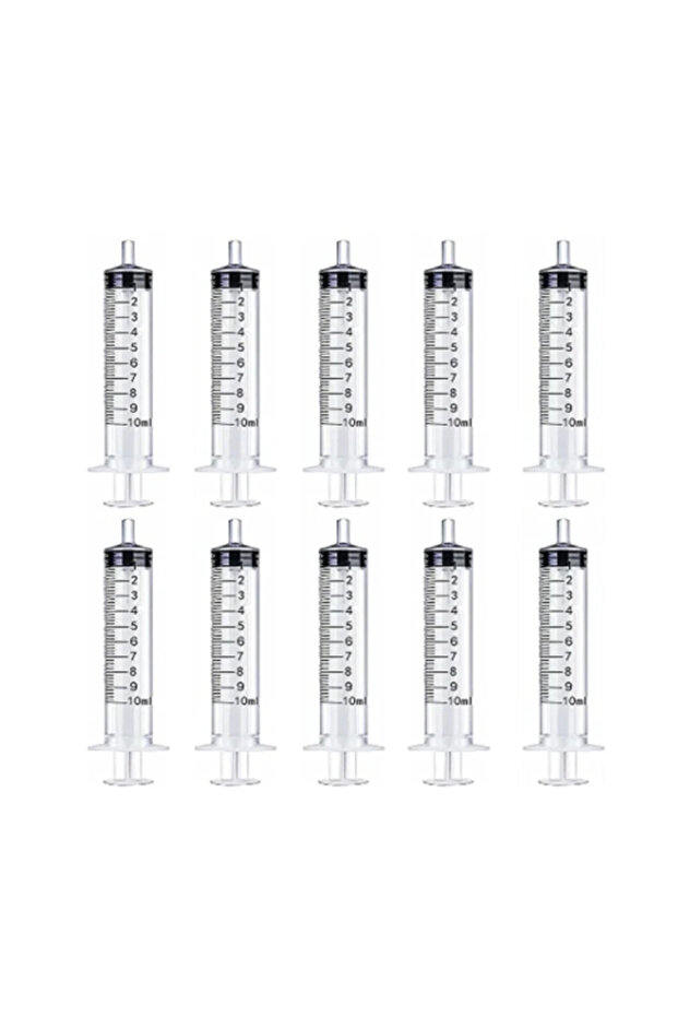 10ml x10pcs 1ml-10ml Disposable Syringes Syringes Without Needle Syringe Glue Pet Feeding Needle Kit