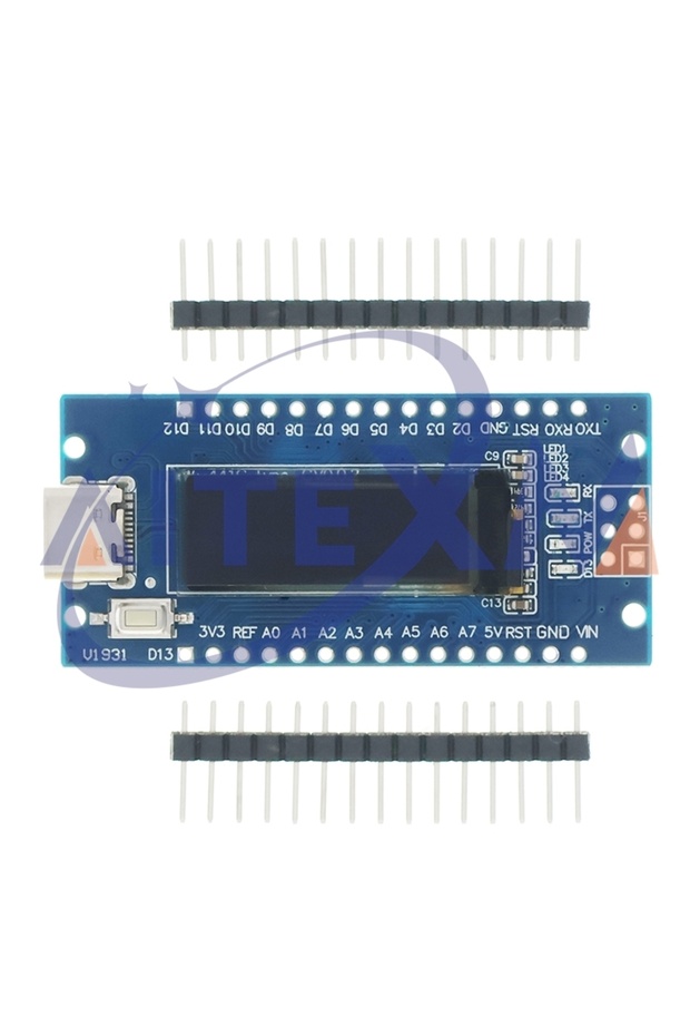 نانو مع شاشة Nano V3 ATmega328P TYPE-C USB وحدة CH340 محسنة مع شاشة OLED D مدمجة مقاس 0.91 بوصة