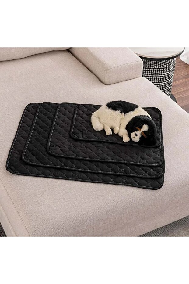 70cm-100cm Black Pet Bed Mat Reusable Dog Diaper Cover Washable Sofa Cover Furniture Protector Blank