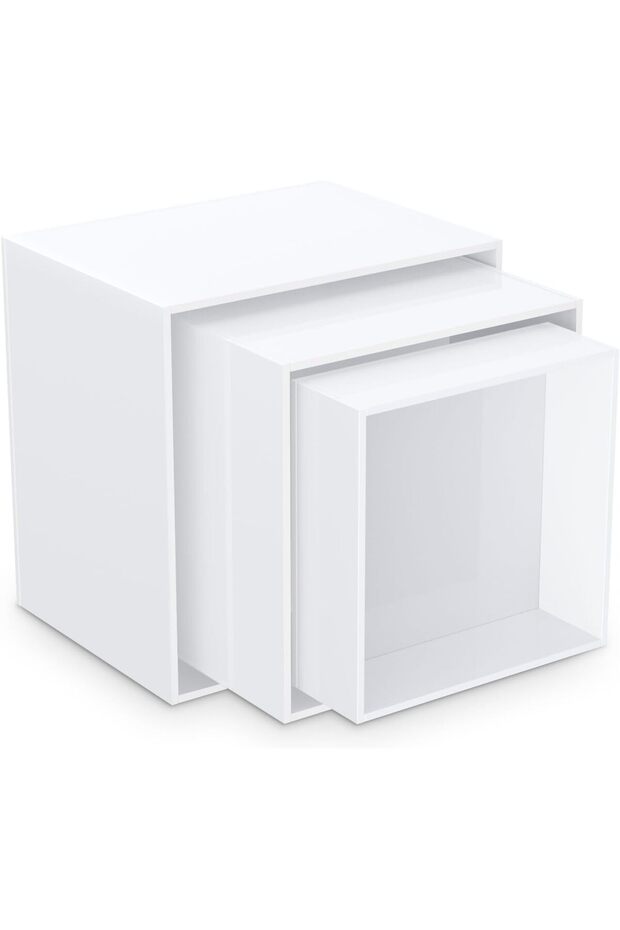 Acrylic Cube Display Nesting Risers with Hollow Bottoms 3PCS - 7