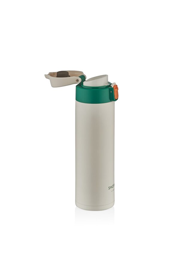 ST-8014 450ml Beyaz Çelik Termos - 2