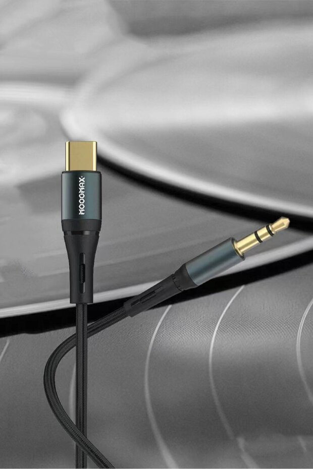 كابل Aux من النوع C بطول 1 متر من MX100، أسود - 5