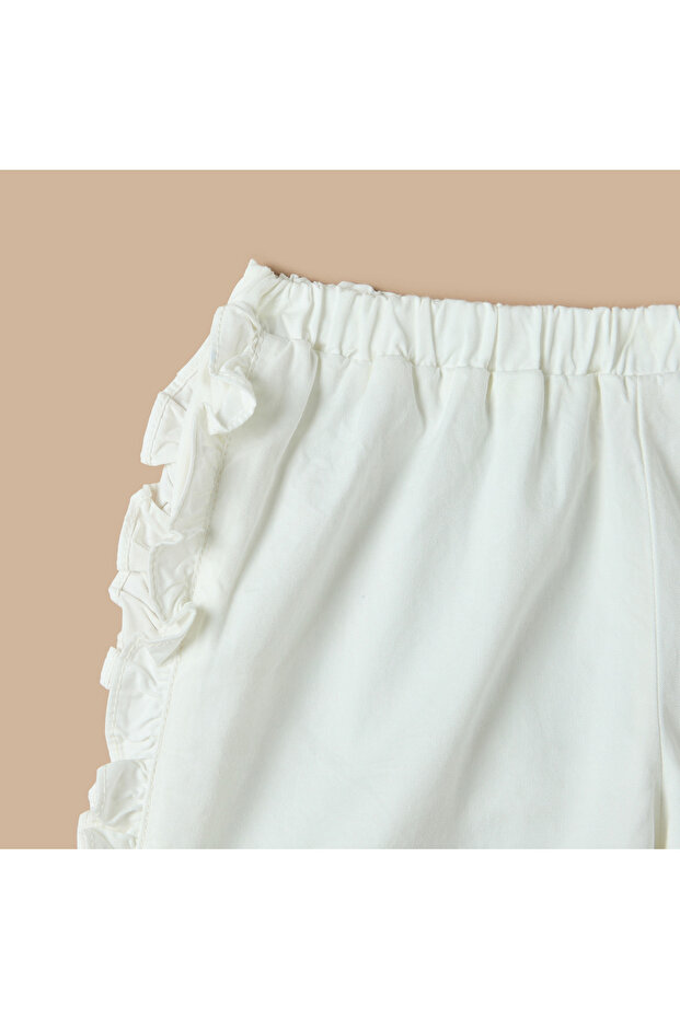 شورت سادة بحزام خصر مطاطي - 4