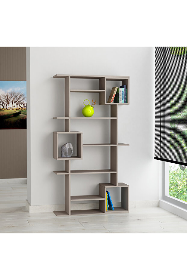 Soto Modern Bookcase Display Unit Mocha