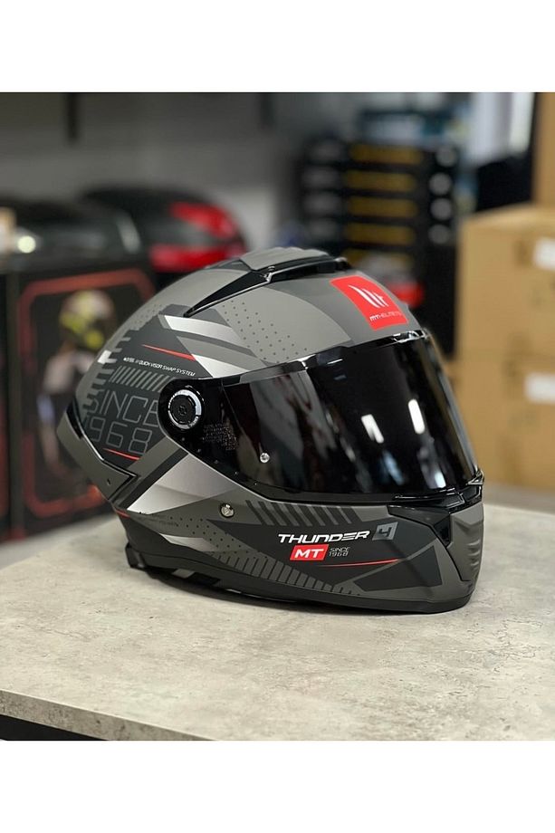 Thunder 4 SV Luminence D1 kask(şeffaf vizörlü) - 1