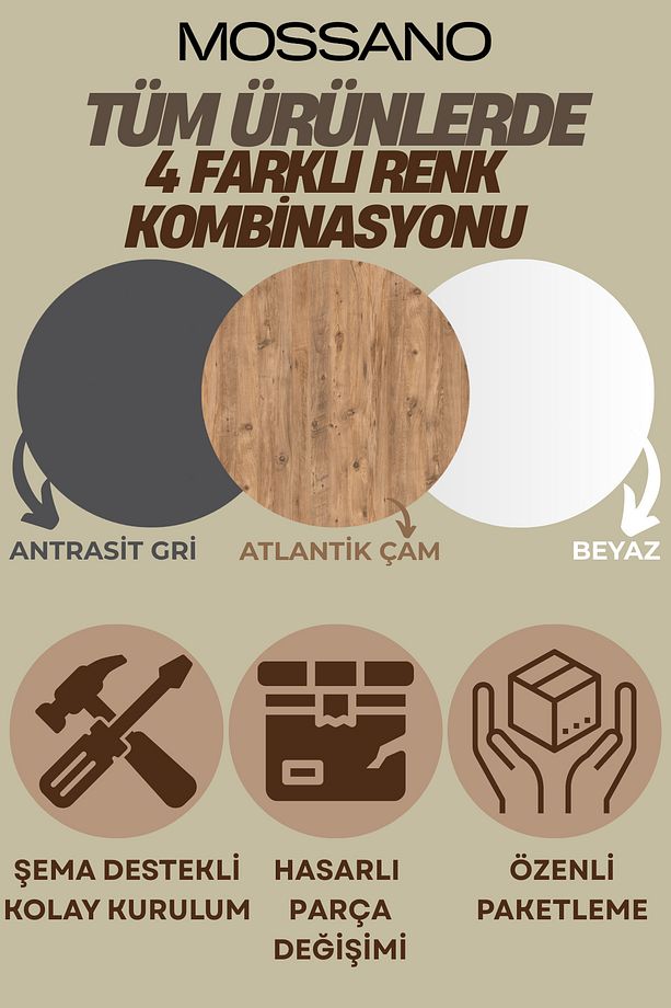 Luma Ayakkabılık 4 Raflı Çok Amaçlı Dolap - 2