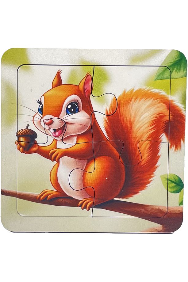Ahşap 4 Parçalı 3 Set Çocuk Puzzle Set4 - 3