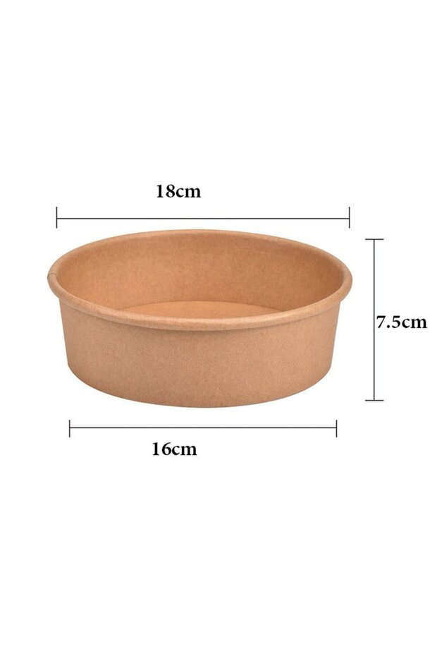 1500ml Microwaveable Kraft Paper Boxes with Lid - 3