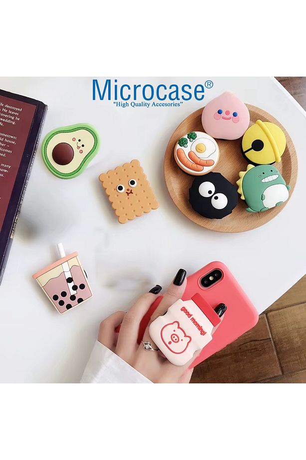 3D Tasarımlı 3M Yapıştırmalı El Parmak Tutucu Cep Telefonu Tutacağı Popsocket - AL5245 - 4