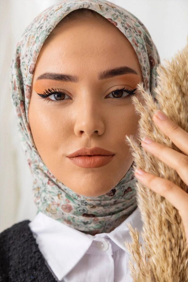 Karanfil Desen Soft Pamuk Eşarp - 2