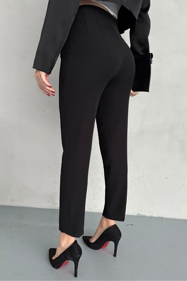 Yüksek Bel Pensli Dar Paça Toparlayıcı Pantolon TP4141 - 2