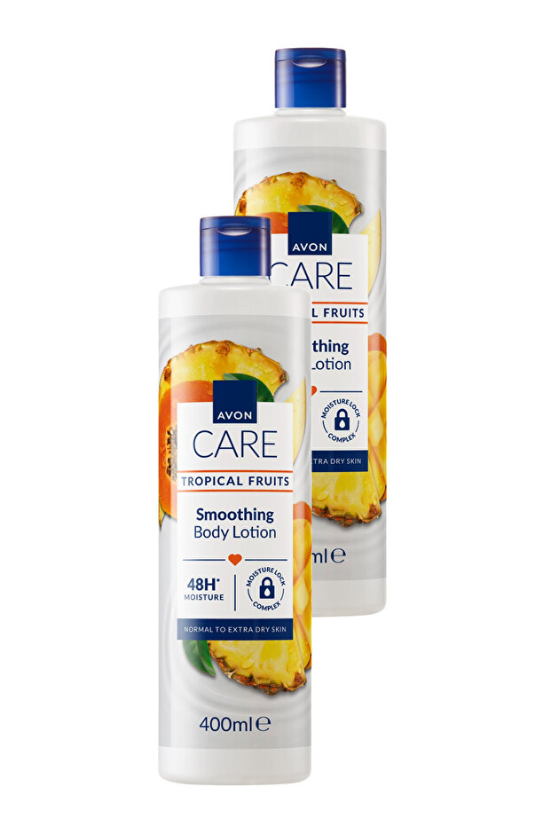 Care Tropical Fruits Pineapple, Mango and Papaya Extract Body Lotion 400 ml. Double Set