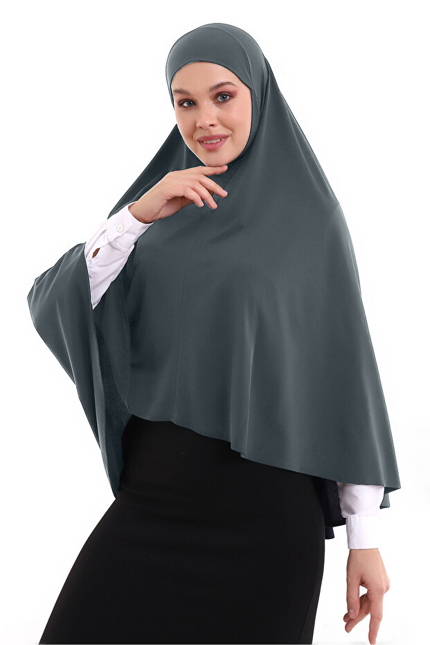 Smoked Malaysian Model Practical Sheet Top Sleeveless Combed Cotton Hijab Souffle Scarf