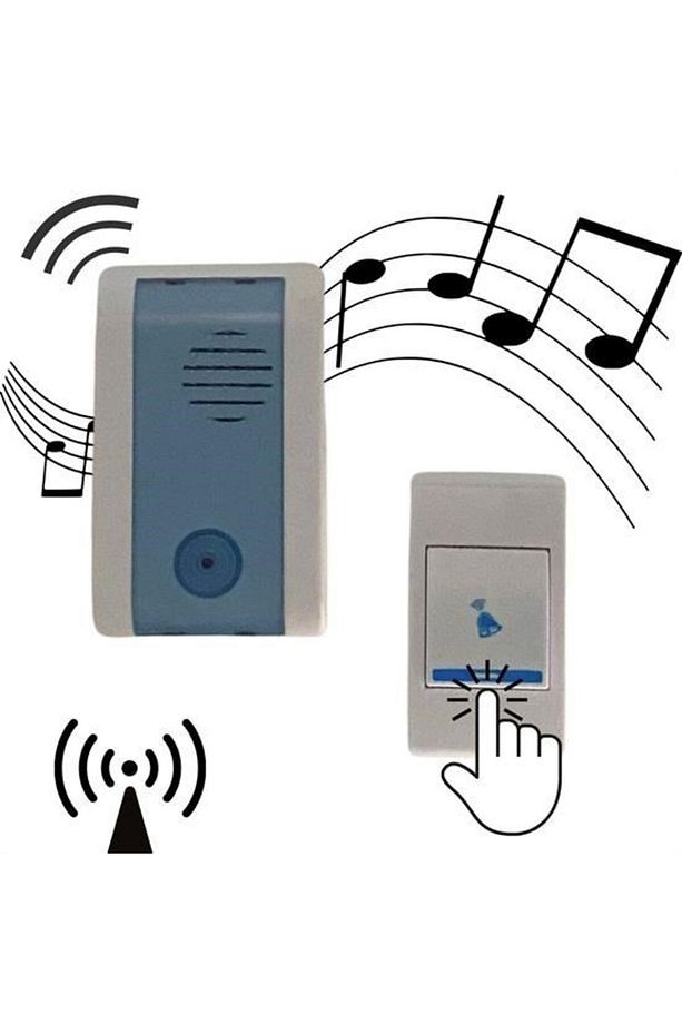 Buffer® Wireless Bağlantılı Ev, Ofis, Daire Veya Bahçe Kapıları Için Kablosuz Kapı Zili - 3
