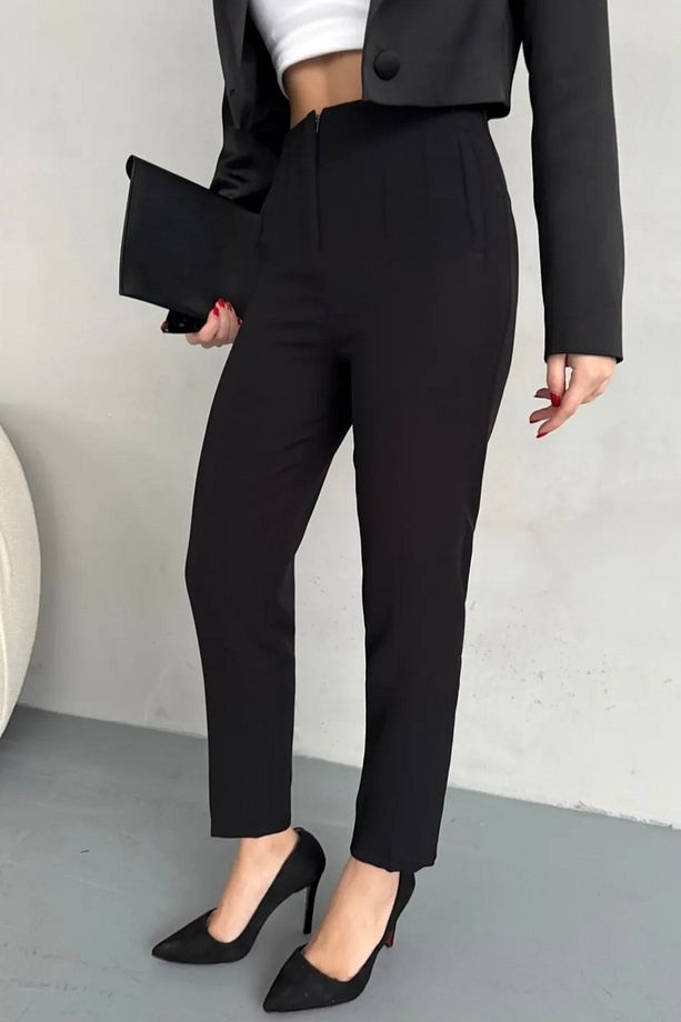 Yüksek Bel Pensli Dar Paça Toparlayıcı Pantolon TP4141 - 5