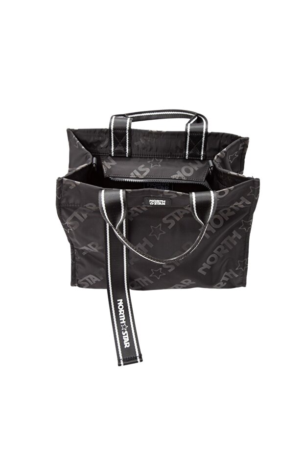 حقيبة توت بمقبض علوي وحزام أسود - 4