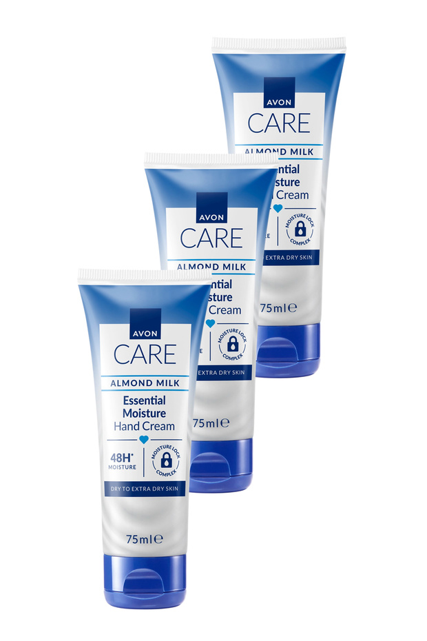 Care Intensive Moisturizing Hand Cream with Glycerin and Almond Milk 75 ml. Triple Set