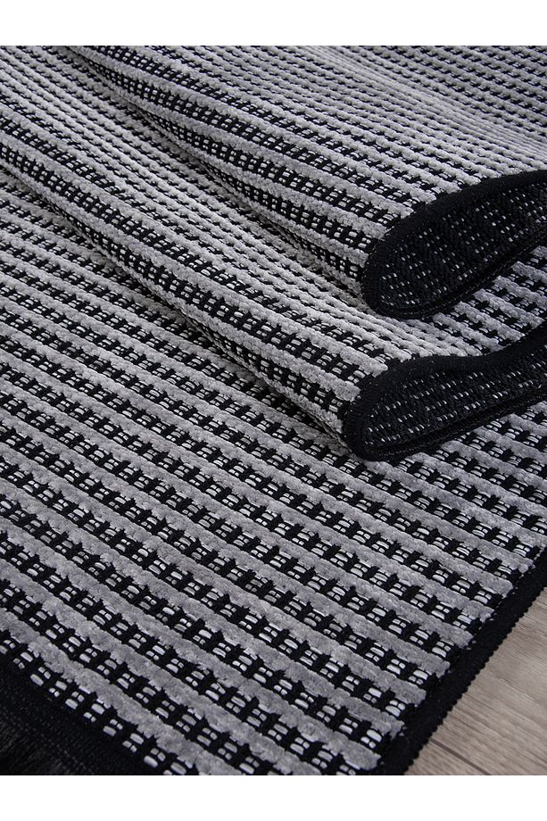 Gri Şönil Kilim Mutfak Hasır Sisal Yolluk Salon Oturma Çocuk Odası Dokuma Makine Halısı - 3