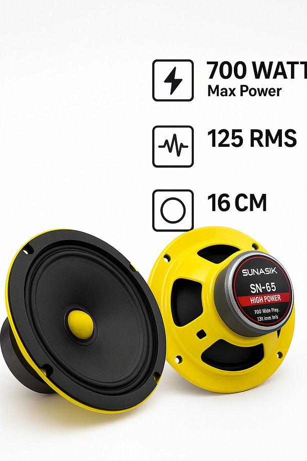 Sn-65 700 Watt 125 Rms 16 Cm Midrange Hoparlör 2 Adet Amfi Uyumludur Yerli Üretim - 2