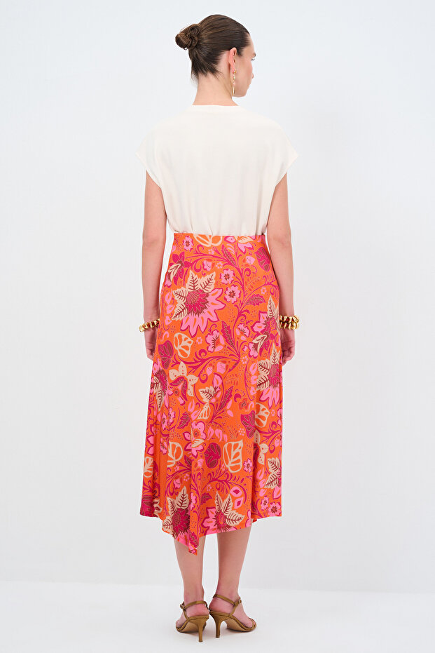 Desenli Örme Etek - 8