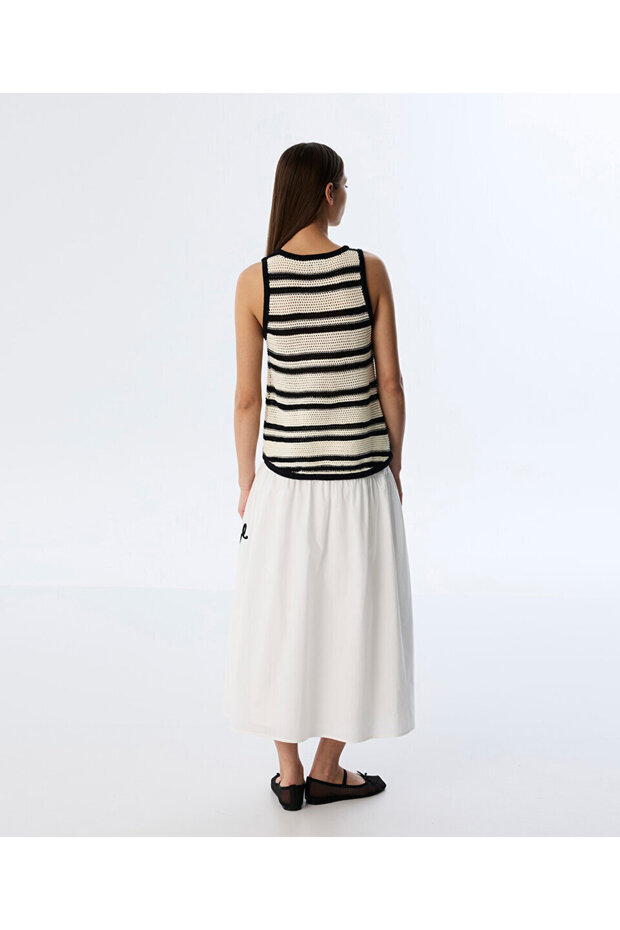 ÇİZGİLİ KROŞE TRİKO - 7