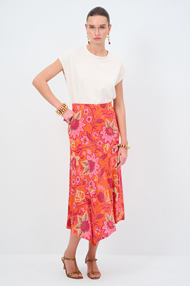 Desenli Örme Etek - 6
