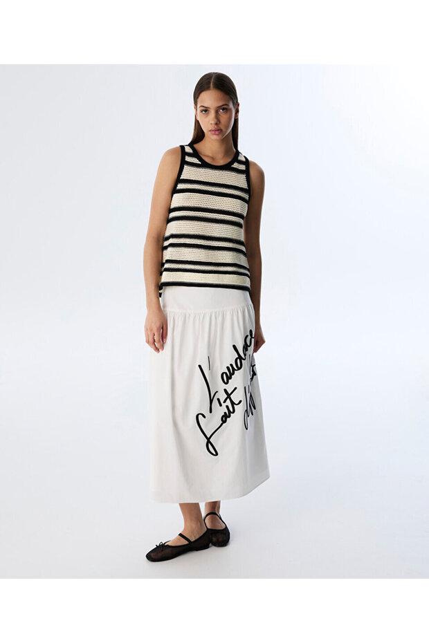 ÇİZGİLİ KROŞE TRİKO - 6