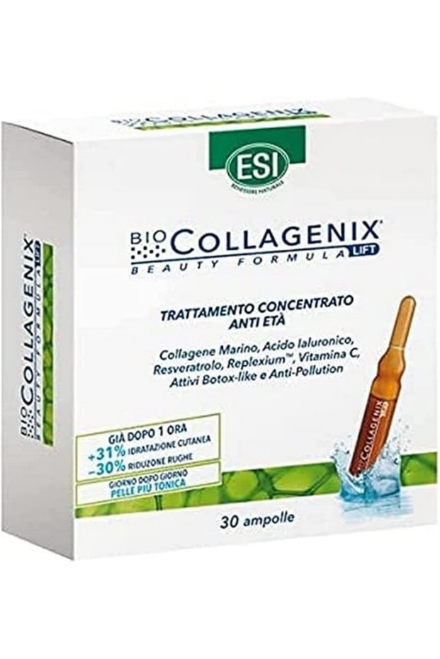 Biocollagenix Anti-Aging Ampoules – Beauty Formula Lift with Collagen, Hyaluronic Acid & Resveratr