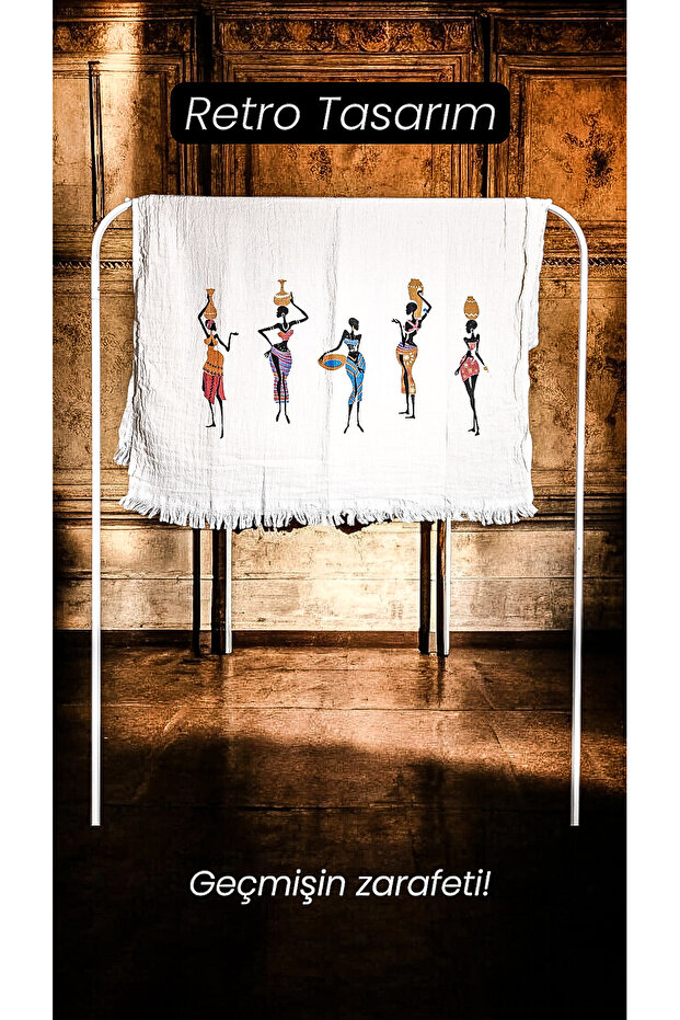 Muslin Peshtemal Beach Towel 100% Cotton Soft, Natural, Large Size (180*100 cm)