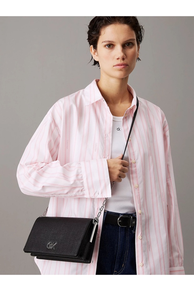 CK MINI CHAIN BAG_TEX Kadın Çapraz Çanta K60K613180-BEH - 3