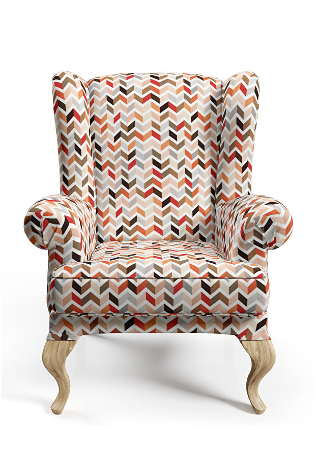 Digital Printed Upholstery Sofa Fabric with Zigzag Modern Pattern - 3