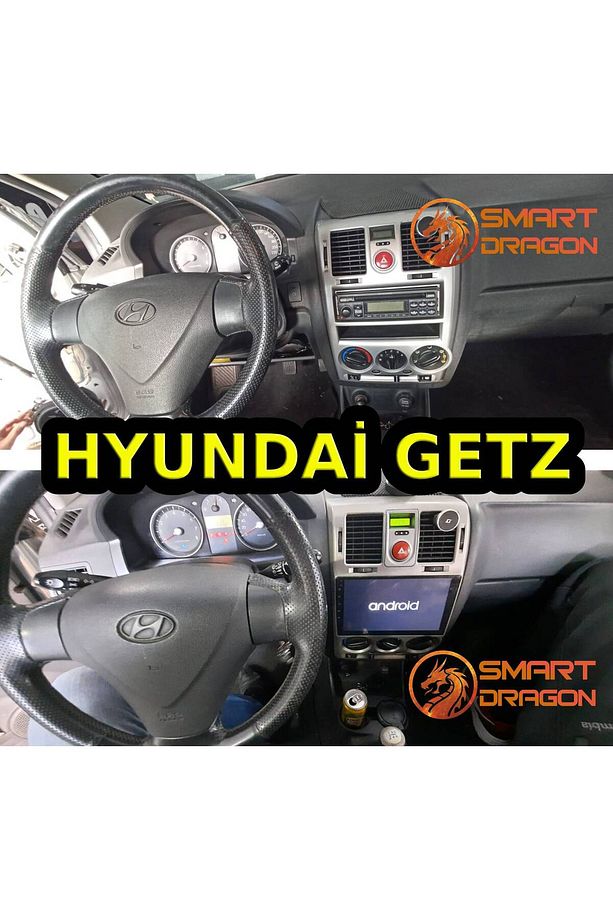 HYUNDAİ GETZ 2003-2011 9 İNÇ GRİ 4-32 PRO MODEL QLED EKRAN - 1