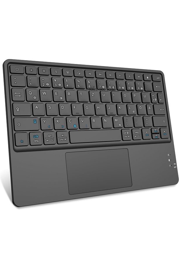 Tüm Cihazlara Uyumlu Kablosuz Bluetooth Touchpad li Q Klavye Tablet Telefon iPad Galaxy Honor Redmi - 1