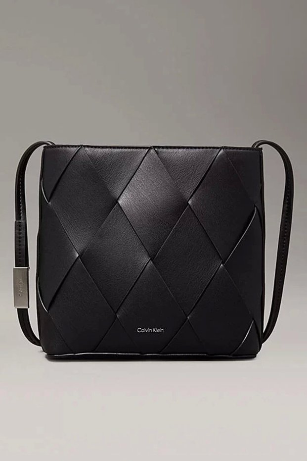 Ck Woven Square Crossbody Women's Crossbody Bag K60K612991-Beh