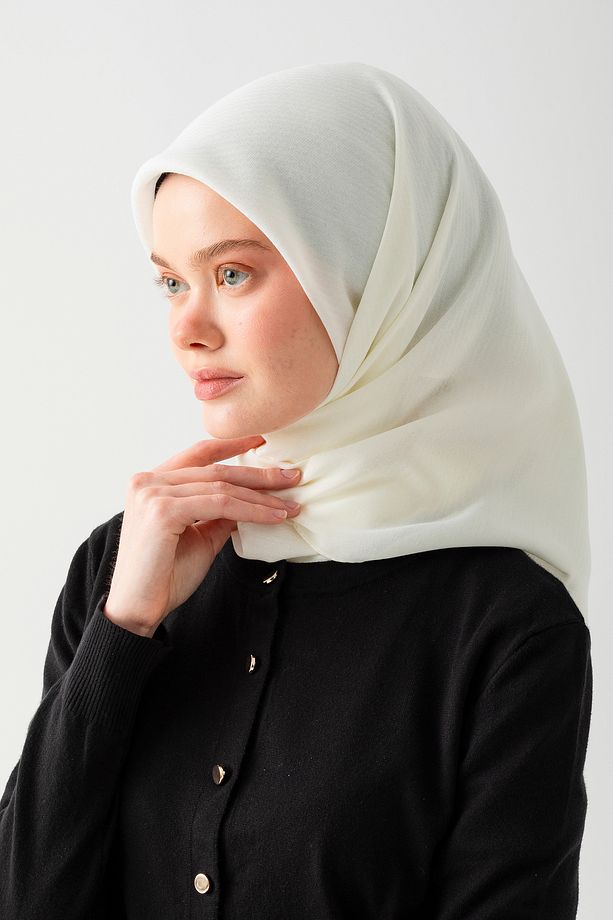 Pamuk Jakar Eşarp, Doğal Ve Şık Görünüm, Jakarlı Pamuk Eşarp, Soft Pamuk Eşarp. - 4