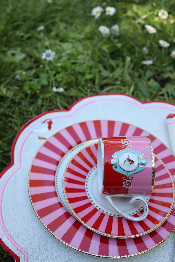 6'lı Pip Studio Love Birds Desenli Amerikan Servis - 1