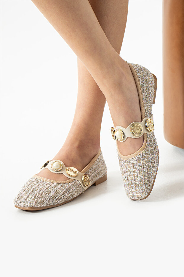Bella Special Stoff Buckle Mary Jane Ballet