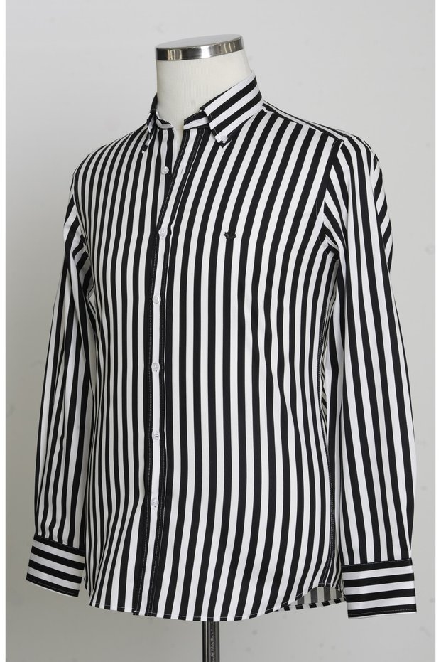 Paul Martin Canadian 100% Cotton Satin Fabric Sports Shirt Regular Fitpm3558R4