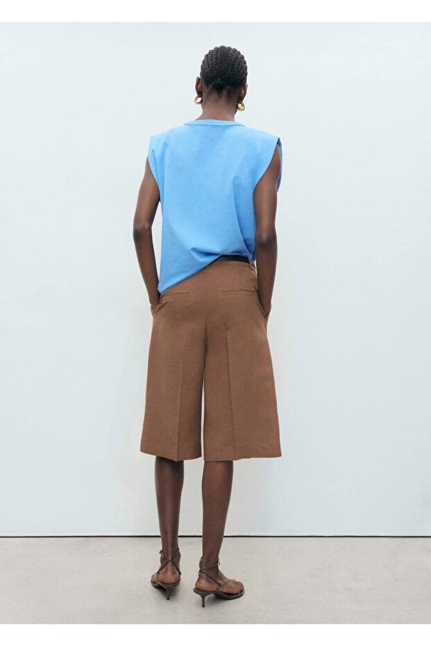 Vatkalı kısa kollu tişört - 4